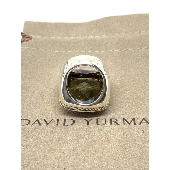 $3250 DAVID YURMAN 18K GOLD SS DIAMOND ALBION EXTRA LARGE LEMON QUARTZ R… - Picture 7 of 16